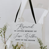 Reserved In Loving Memory | THE ARI