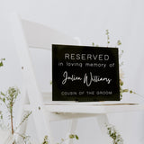 Reserved In Loving Memory | THE ELLE